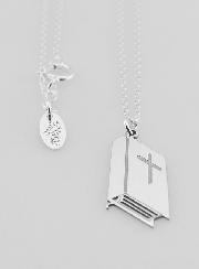 Collier Religieux Pendentif Bible - Argent 925/1000
