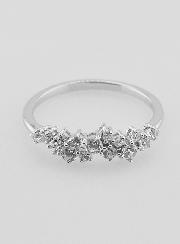 Bague Alliance Argent et Zircons - T54