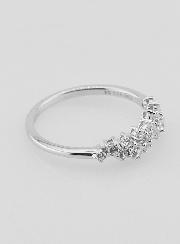 Bague Alliance Argent et Zircons - T54