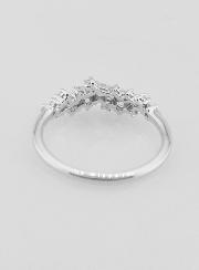 Bague Alliance Argent et Zircons - T54