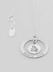 Collier Religieux en Argent - Pampille Sainte Rita