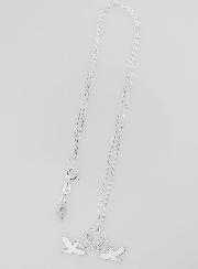 Collier Religieux Colombes & Coeurs - Argent 925/1000