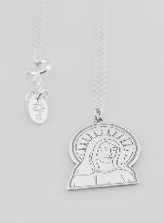 Collier Religieux Vierge Marie Couronnée - Argent 925/1000