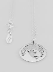 Collier Religieux Ange & Soleil - Argent Massif