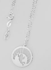 Collier Religieux Ange & Soleil - Argent Massif