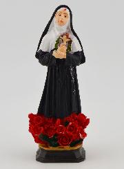 Statue Religieuse de Sainte Rita aux Roses - 7cm