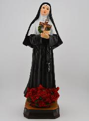 Statue Religieuse de Sainte Rita aux Roses - 30cm