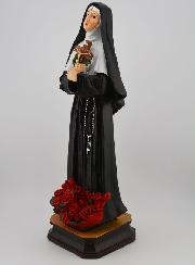 Statue Religieuse de Sainte Rita aux Roses - 30cm