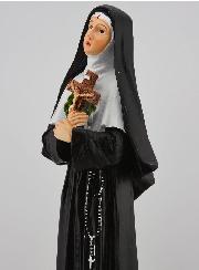 Statue Religieuse de Sainte Rita aux Roses - 30cm