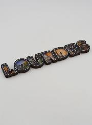 Magnet Texte de Lourdes - 17cm