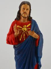 Statue Religieuse de Sacré Coeur de Jésus - 30cm