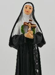 Statue Religieuse de Sainte Rita aux Roses - 20cm