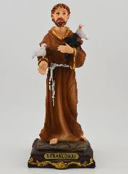 Statue Religieuse de Saint François d'Assise - 13cm