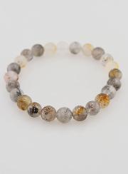 Bracelet en Pierres Naturelles d'Herkimer - 8mm