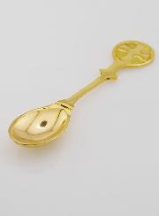 Cuillère à Encens en Laiton Doré - 10 cm