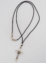 Collier Religieux Croix de Saint Benoit - Blanc