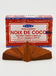 Encens Noix de Coco Satya - Cônes à Reflux