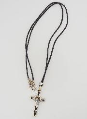 Collier Religieux Croix de Saint Benoit - Noir