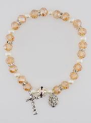 Bracelet Religieux Vierge Miraculeuse - Champagne