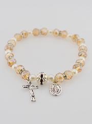 Bracelet Religieux Vierge Miraculeuse - Champagne