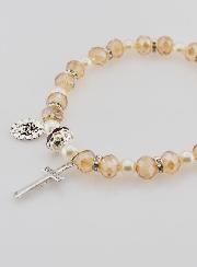 Bracelet Religieux Vierge Miraculeuse - Champagne