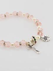 Bracelet Religieux Vierge Miraculeuse - Rose