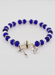 Bracelet Religieux Vierge Miraculeuse - Indigo