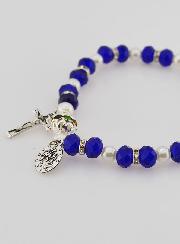 Bracelet Religieux Vierge Miraculeuse - Indigo