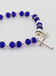 Bracelet Religieux Vierge Miraculeuse - Indigo