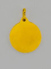 Médaille Notre Dame de Lourdes en Or 9k - 14mm
