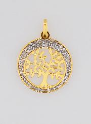 Médaille en Or 9k Arbre de Vie - 14mm