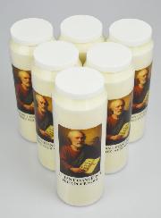 Lot de 6 Bougies de Neuvaine à Saint Jean l'Evangéliste