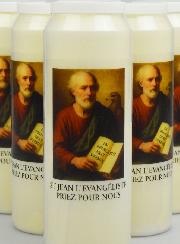 Lot de 6 Bougies de Neuvaine à Saint Jean l'Evangéliste