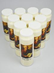 Lot de 10 Bougies de Neuvaine à St Jean Evangéliste