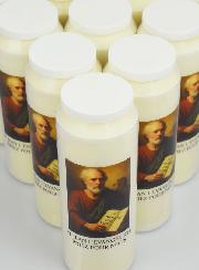 Lot de 10 Bougies de Neuvaine à St Jean Evangéliste