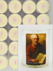 Lot de 48 Bougies Veilleuses à Saint Jean Evangéliste