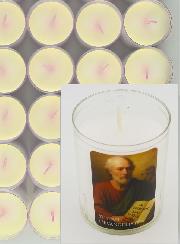 Lot de 48 Bougies Veilleuses à Saint Jean Evangéliste