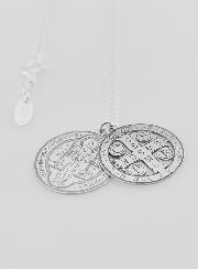 Collier Religieux Saint Benoît en Argent 20mm
