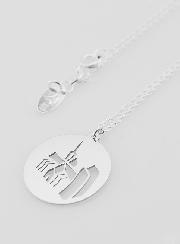 Collier Religieux Notre Dame de Paris en Argent 20mm