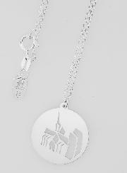 Collier Religieux Notre Dame de Paris en Argent 20mm