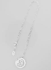 Collier Religieux Vierge à l'Enfant en Argent 20mm