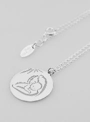 Collier Religieux Vierge à l'Enfant en Argent 20mm