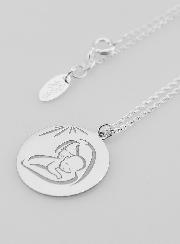 Médaille Vierge à l'Enfant & Chaîne - Argent 925