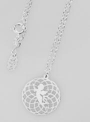 Collier Religieux Pendentif Ange & Rosace - 20mm