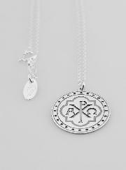 Collier Religieux Pendentif Monogramme du Christ - 20mm