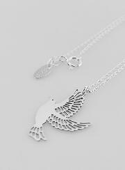Collier Religieux Colombe Ajourée - Argent 925/1000