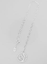 Collier Religieux Vierge à l'Enfant en Argent 20mm