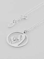 Collier Religieux Vierge à l'Enfant en Argent 20mm