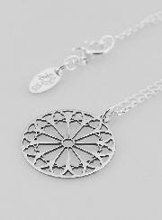 Collier Religieux Pendentif Vitrail - Argent 925