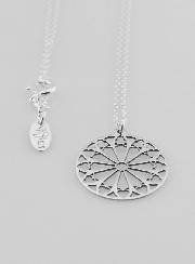 Collier Religieux Pendentif Vitrail - Argent 925